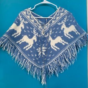 Free people festive poncho